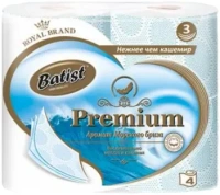 Бумага туалетная Belux Batist Premium Аромат Морского Бриза 4 рулона в упаковке