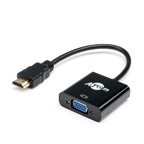 Переходник шт. HDMI - гн. VGA "Atcom"