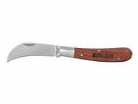 Нож садовый, 170 мм, складной, изогнутое лезвие, деревянная рукоятка PALISAD