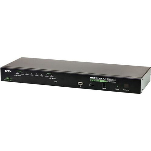 Переключатель ATEN CS1708i-AT-G, 1 local user PS2/USB+VGA+1 IP user => 8 cpu PS2/USB+VGA, со шнурами