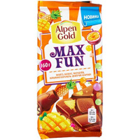 Шоколад Alpen Gold Max Fun молочныймаракуйя, 160 г