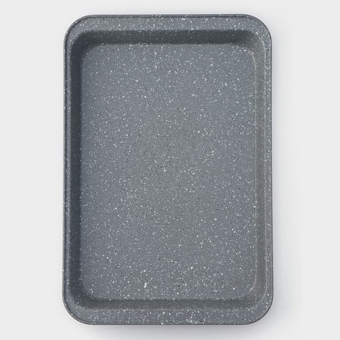 Противень для выпечки доляна, 42×28,5×5 см, антипригарное покрытие, цвет серый Доляна