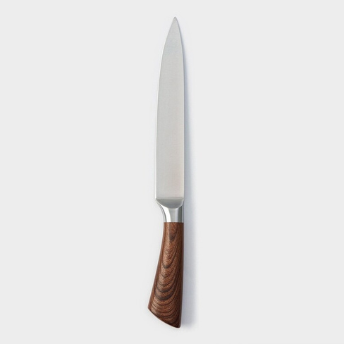 Нож кухонный - шеф доляна forest, лезвие 20 см, цвет коричневый Доляна