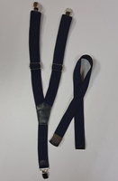 Комплект подростковый подтяжки и ремень арт.967 темно-синий Stilmark