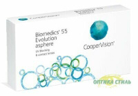 Контактные линзы Biomedics 55 Evolution 6 блистеров Cooper Vision Company