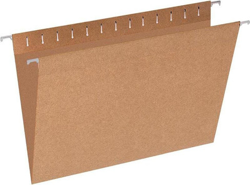 Папка/конверт Attache Подвесная папка Foolscap до 80 листов коричневая (10 штук в упаковке)