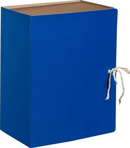 Папка/конверт Attache Короб архивный с завязками 150мм,БВ,синий