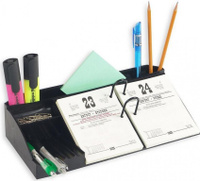 Календарь Uniplast Подставка для перекидного календаря Аврора черная (380x150x75 мм)