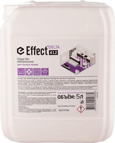 Бытовая химия Effect Средство для мытья полов Delta 412 5 л (концентрат)