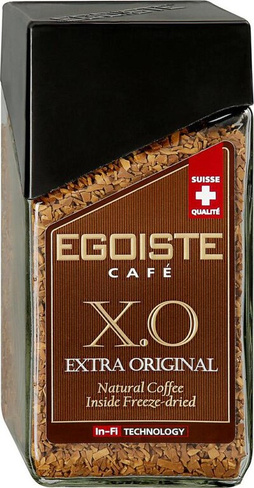 Кофе Egoiste Кофе растворимый Extra Original 100 г (стекло)