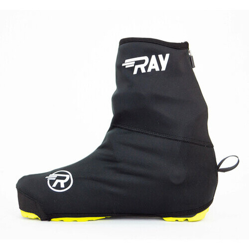 Чехлы на лыжные ботинки BootCover RAY черный, лого белый, черная молния (38-41 размер)