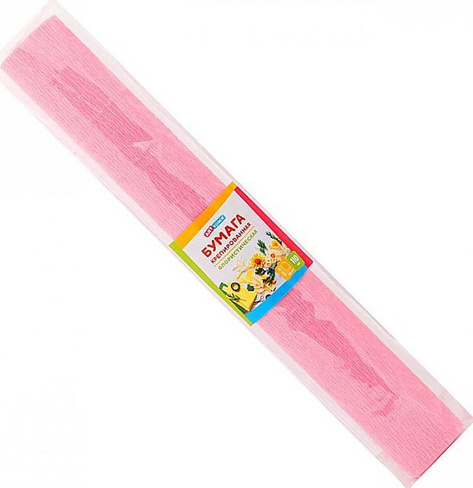 Цветная бумага ArtSpace Цветная бумага крепированная флористическая 50х250 см 110 г/м2 желтая в пакете