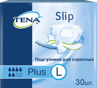 Средство по уходу за больными TENA Подгузники для взрослых Slip Plus, L (30 шт.)