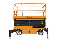 Подъемник ножничный несамоходный SJY-0.5-14 (AC&DC, 500 кг, 14 м) SMARTLIFT