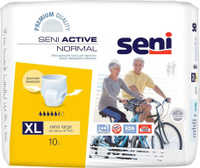 Средство по уходу за больными Seni Active Normal / Актив Нормал - впитывающие трусы для взрослых, XL, 10 шт