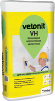 Строительная шпатлевка Vetonit Цементная влагостойкая шпаклевка VH