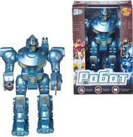 Робот/трансформер ABtoys Робот, голубой, с эффектами, на батарейках
