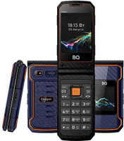 Мобильный телефон BQ 2822 Dragon, 2 SIM, синий/оранжевый