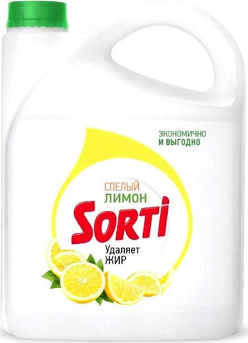Бытовая химия Sorti Средство для мытья посуды Лимон 4,8 кг