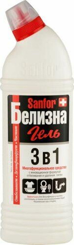 Бытовая химия Sanfor Отбеливатель Белизна гель 3 в 1 700 г