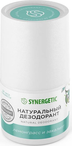 Дезодорант Synergetic Дезодорант Лемонграсс - эвкалипт, натуральный, 50 мл