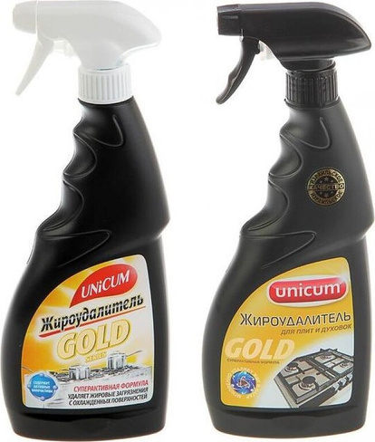 Бытовая химия Unicum Чистящее средство для кухни Gold Series 500мл