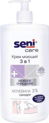 Средство по уходу за больными Seni Care Крем моющий 3 в 1 для тела, 500 мл