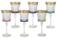 Набор бокалов для вина, 6 предметов, Цветная Флоренция, Same Decorazione (46053)