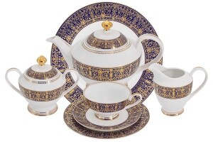 Чайный сервиз Anna Lafarg Midori Византия 12 персон 42 предмета (61157)