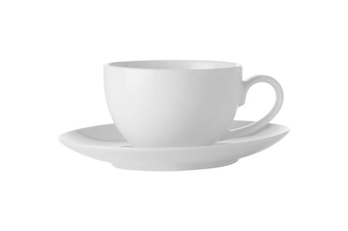 Чашка с блюдцем Maxwell & Williams Белая коллекция 0,1 л (62039)