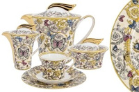 Чайный сервиз Royal Crown Бабочки 6 персон 21 предмет (61006)