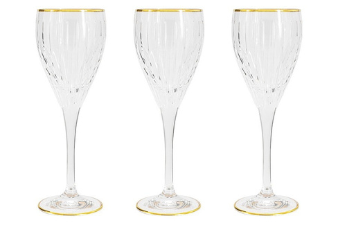 Набор бокалов для вина Same Пиза золото 0,25 л 6 штук (61066)