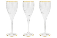 Набор бокалов для вина Same Пиза золото 0,25 л 6 штук (61066)