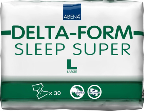 Средство по уходу за больными Abena Delta-Form Sleep Super / Дельта-Форм - подгузники для взрослых, L, 30 шт