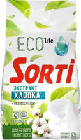 Бытовая химия Sorti Порошок стиральный автомат ECO Life Nature Soft Экстракт хлопка 6 кг