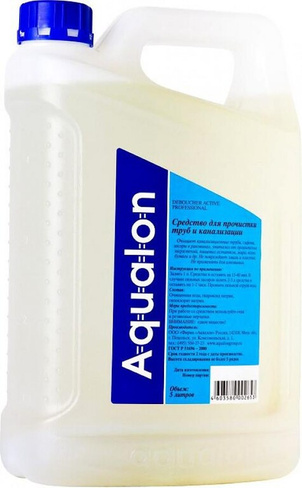 Бытовая химия Aqualon Средство для прочистки труб Дебошир Active жидкость 5 л