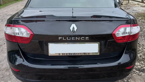 Спойлер Piano Black (ABS-пластик) Renault Fluence 2009-2017