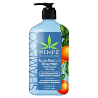 Шампунь Тройное увлажнение Triple Moisture Daily Herbal Replenishing Shampoo (500 мл) Hempz (США)