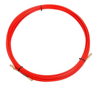 Протяжка кабельная (мини УЗК в бухте), стеклопруток, d=3,5 мм, 15 м, красная "Rexant"