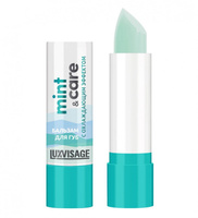 Бальзам для губ Mint & care hyaluron & collagen с охлаждающим эффектом LUXVISAGE, 3,9 г Luxvisage
