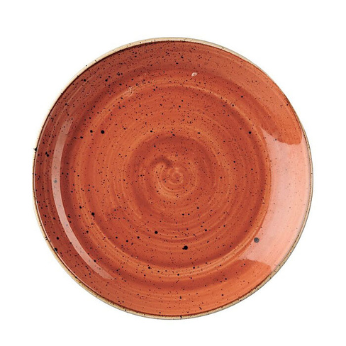 Тарелка мелкая 16,5см без борта Churchill Stonecast цвет Spiced Orange SSOSEVP61
