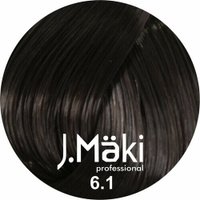 J.Maki Стойкий краситель для волос, 6.1 Пепельный темно-русый
