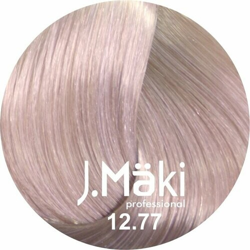 J.Maki Стойкий краситель для волос, 12.77 суперблонд интенсивный фиолетовый