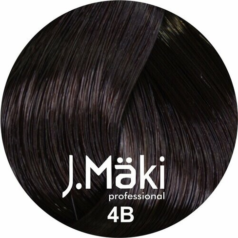 J.Maki Стойкий краситель для волос, 4B Шоколад